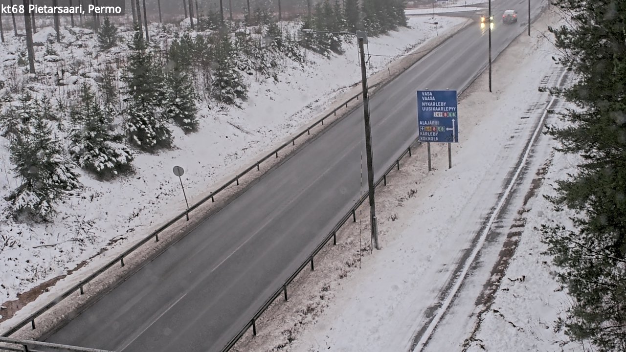 Weather Camera Image Road 68 Pietarsaari, Permo, Pietarsaari, Pohjanmaa