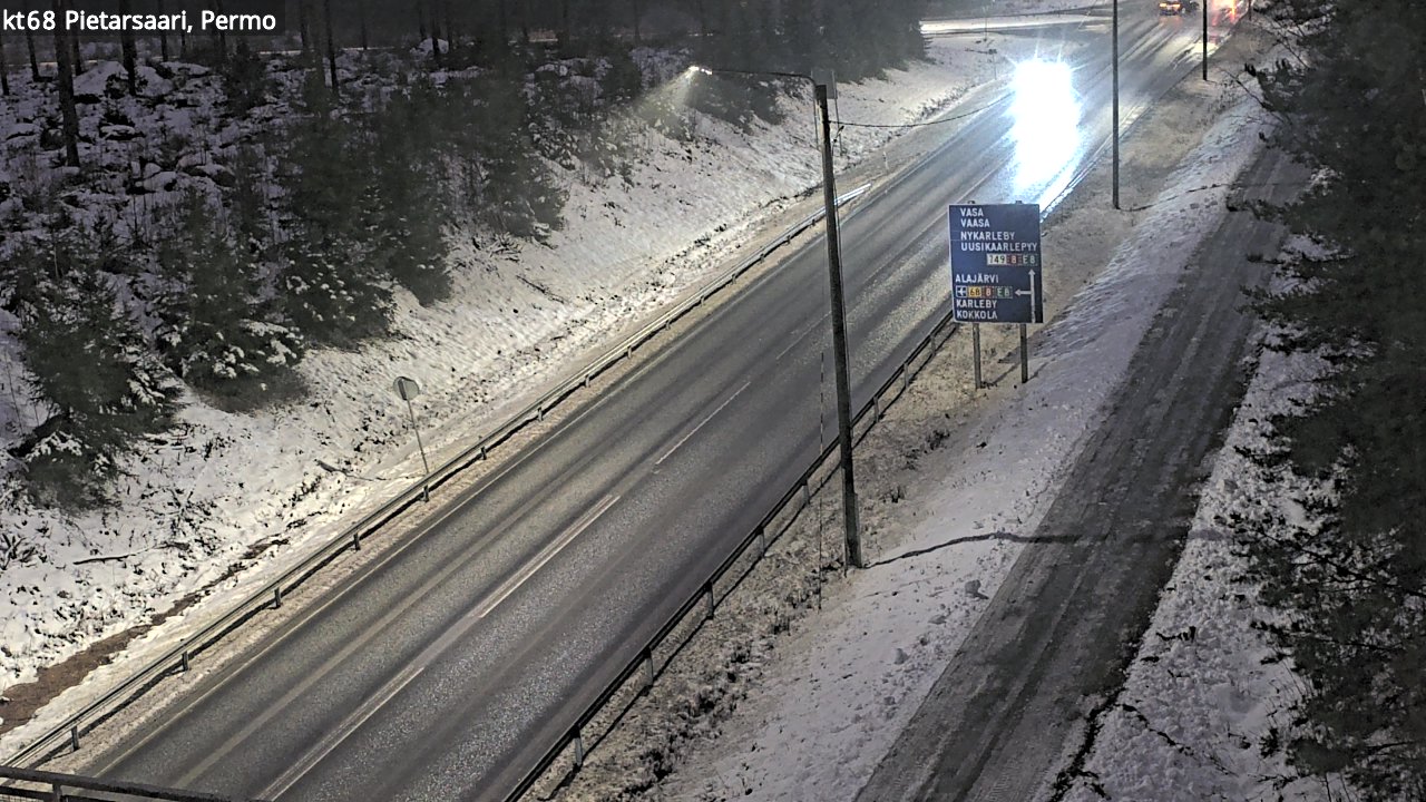 Weather Camera Image Road 68 Pietarsaari, Permo, Pietarsaari, Pohjanmaa