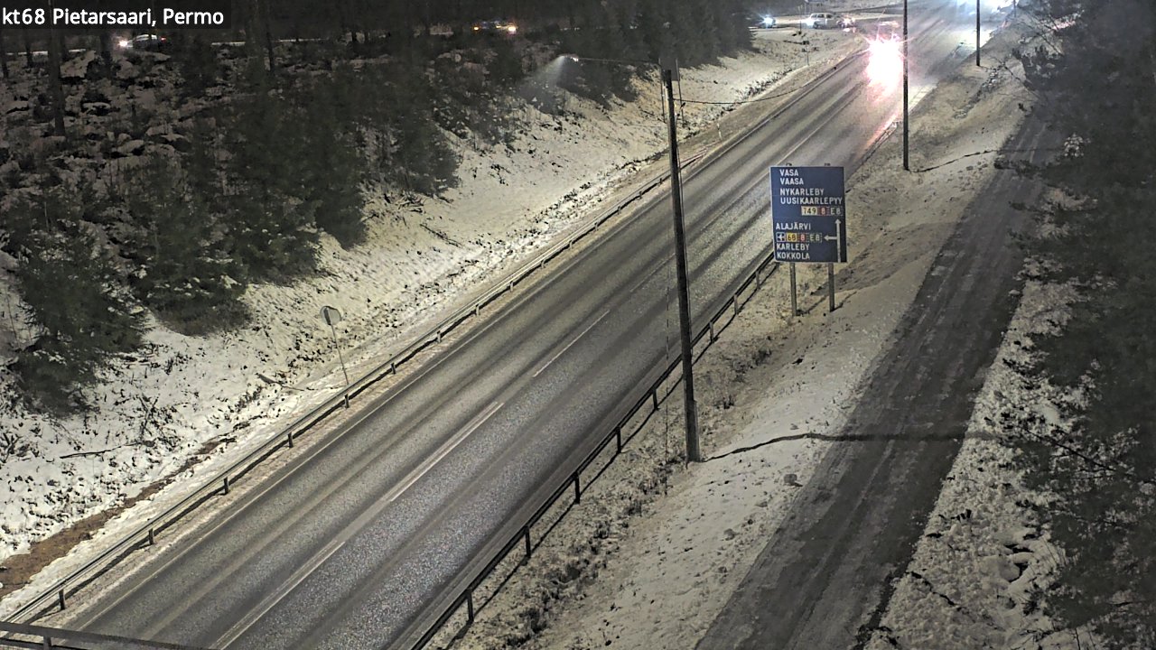 Weather Camera Image Road 68 Pietarsaari, Permo, Pietarsaari, Pohjanmaa