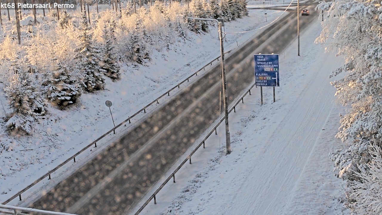 Weather Camera Image Road 68 Pietarsaari, Permo, Pietarsaari, Pohjanmaa