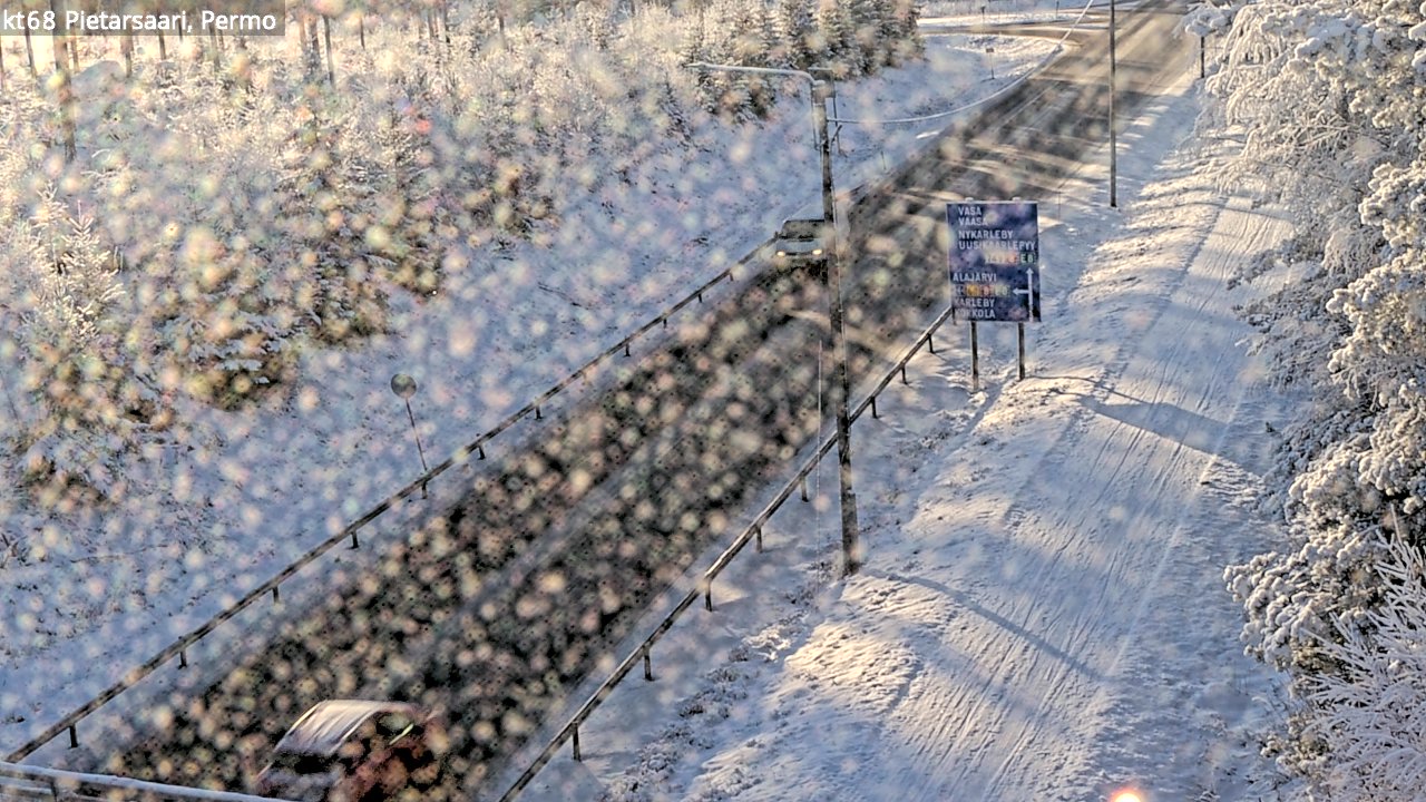 Weather Camera Image Road 68 Pietarsaari, Permo, Pietarsaari, Pohjanmaa
