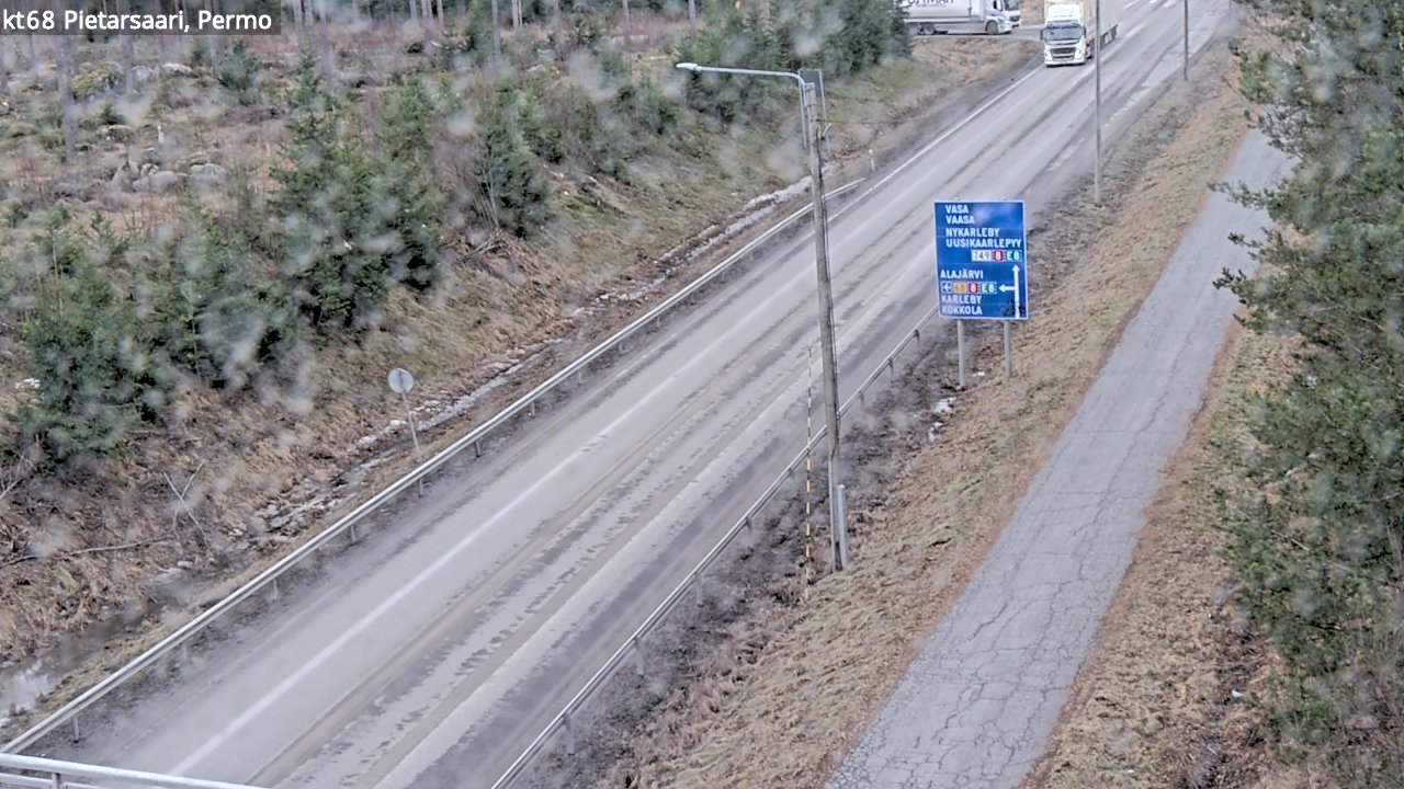 Weather Camera Image Road 68 Pietarsaari, Permo, Pietarsaari, Pohjanmaa