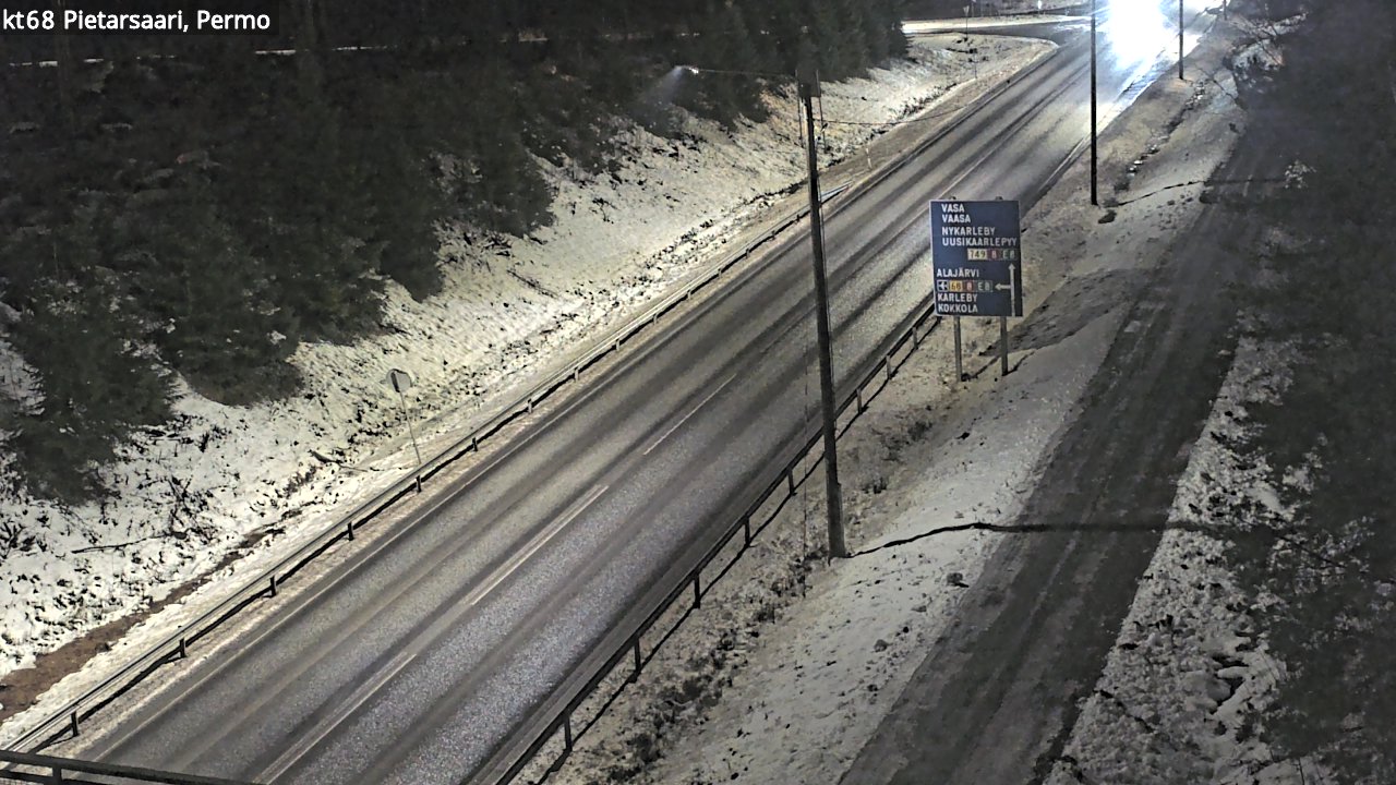 Weather Camera Image Road 68 Pietarsaari, Permo, Pietarsaari, Pohjanmaa