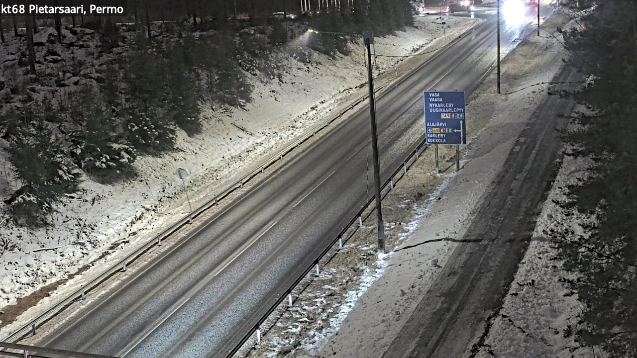Weather Camera Image Road 68 Pietarsaari, Permo, Pietarsaari, Pohjanmaa