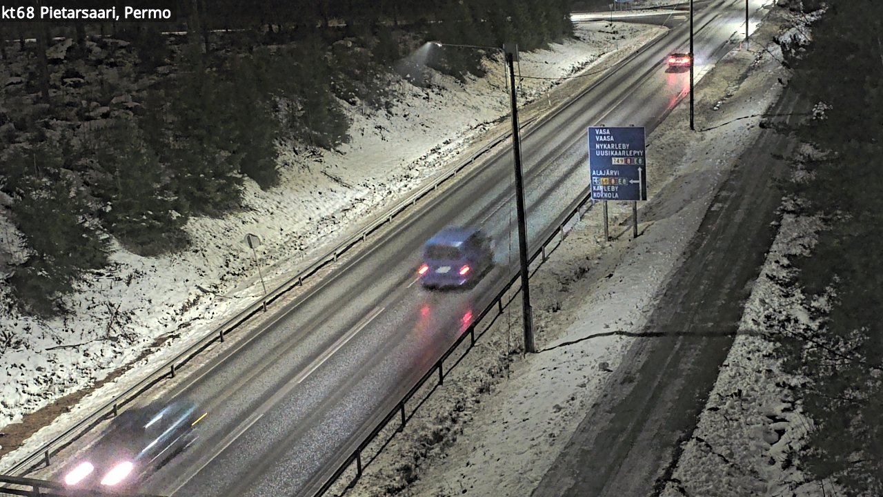 Weather Camera Image Road 68 Pietarsaari, Permo, Pietarsaari, Pohjanmaa