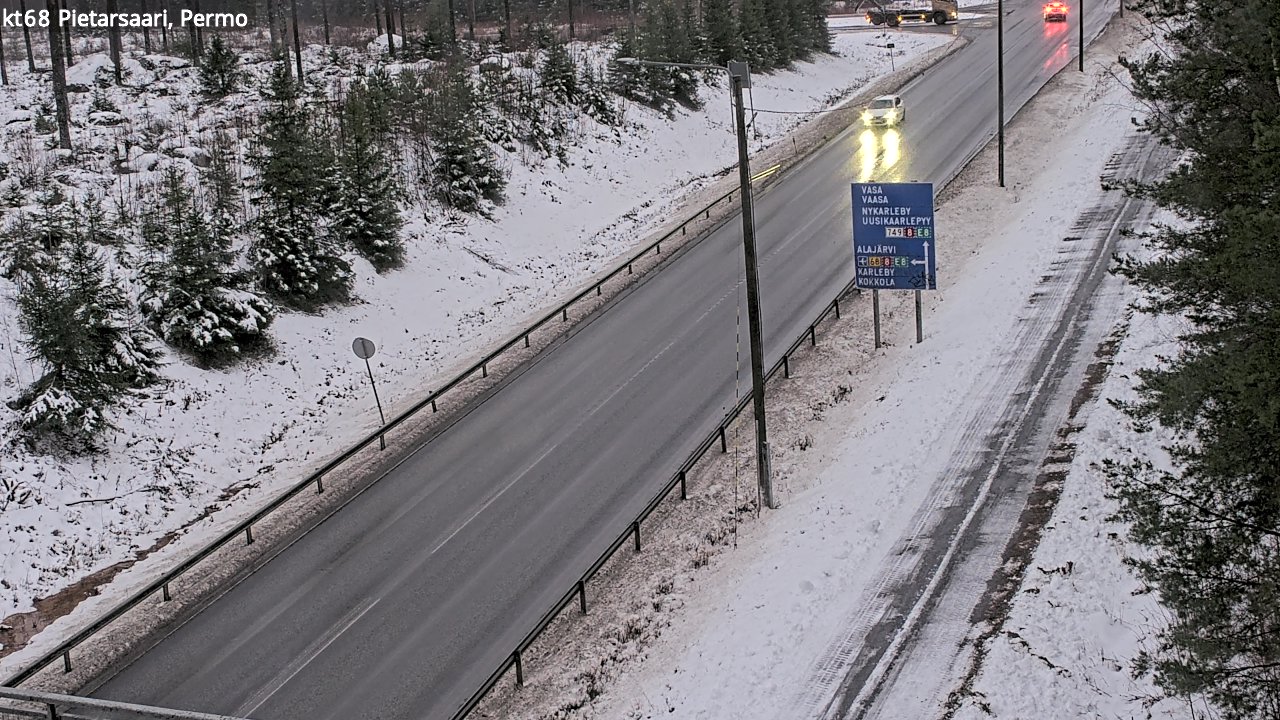 Weather Camera Image Road 68 Pietarsaari, Permo, Pietarsaari, Pohjanmaa
