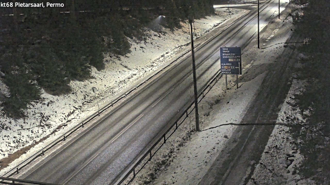 Weather Camera Image Road 68 Pietarsaari, Permo, Pietarsaari, Pohjanmaa
