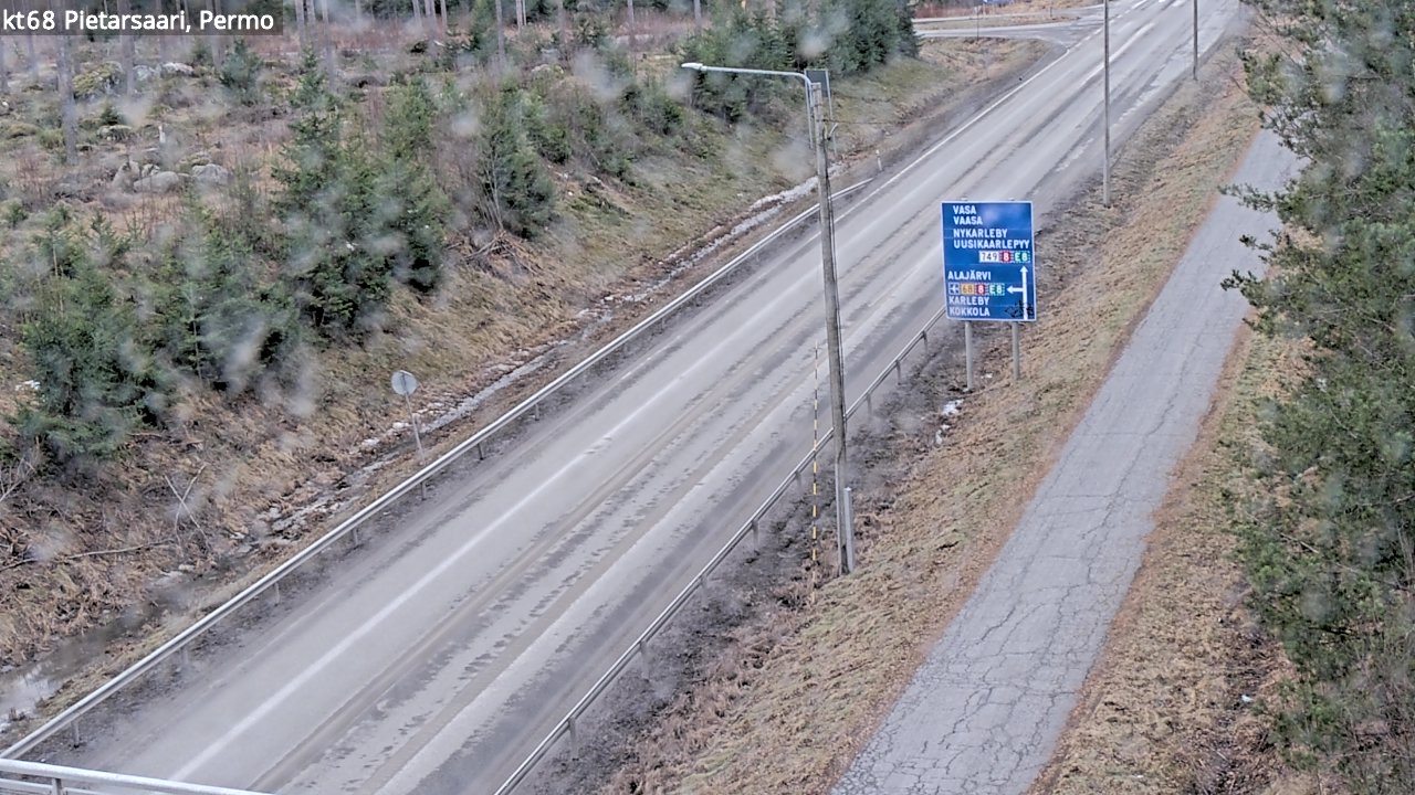 Weather Camera Image Road 68 Pietarsaari, Permo, Pietarsaari, Pohjanmaa
