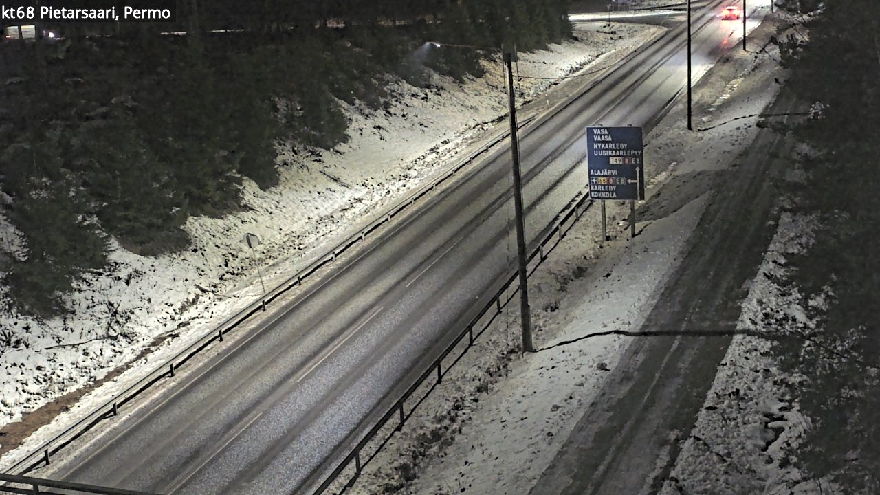 Weather Camera Image Road 68 Pietarsaari, Permo, Pietarsaari, Pohjanmaa