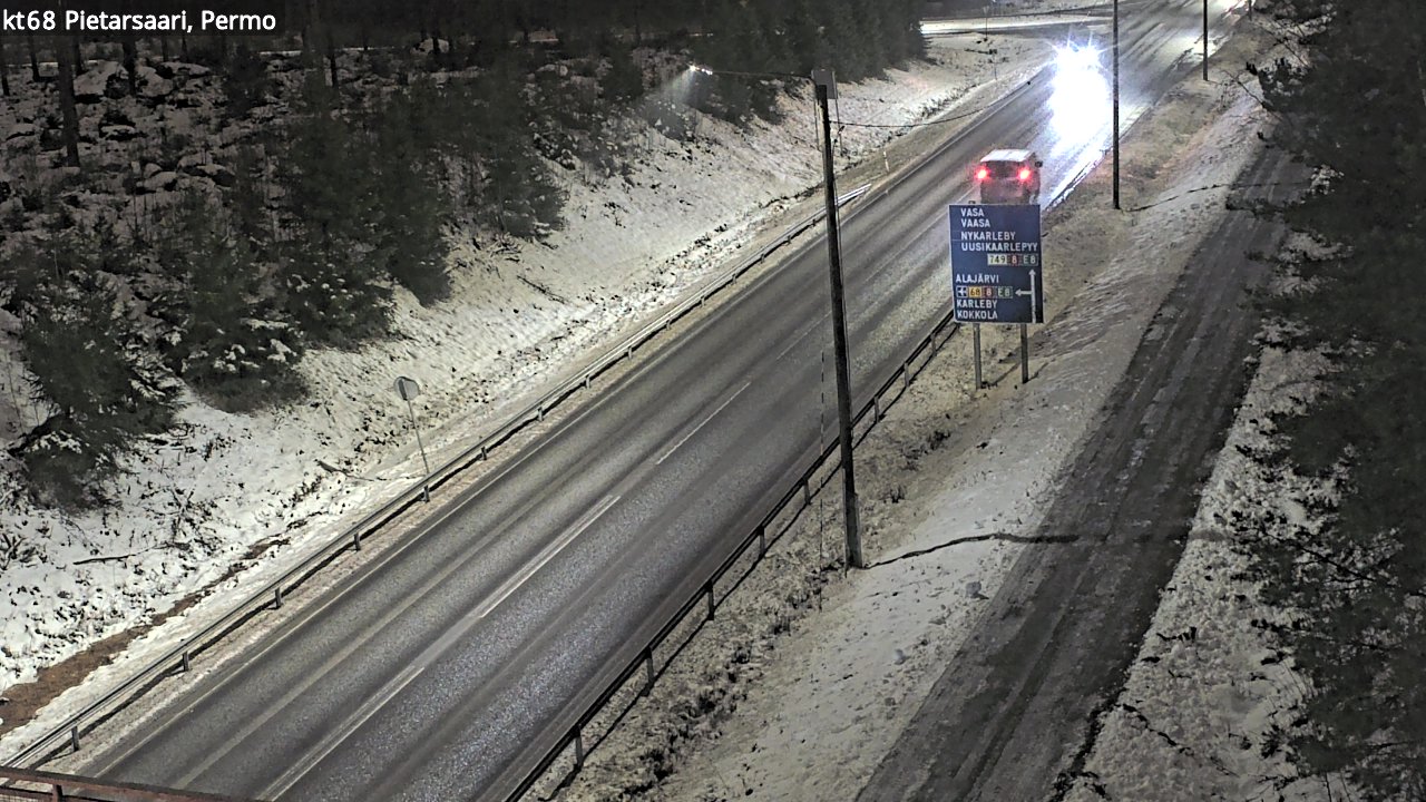 Weather Camera Image Road 68 Pietarsaari, Permo, Pietarsaari, Pohjanmaa
