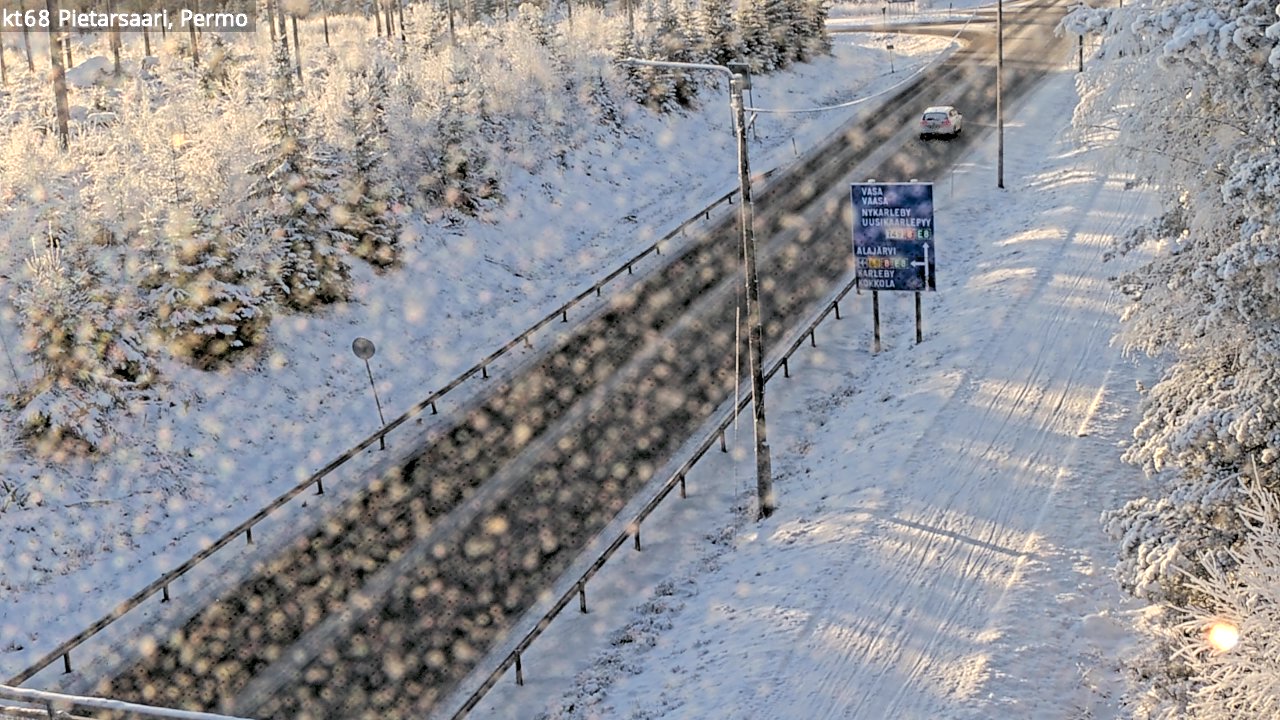 Weather Camera Image Road 68 Pietarsaari, Permo, Pietarsaari, Pohjanmaa