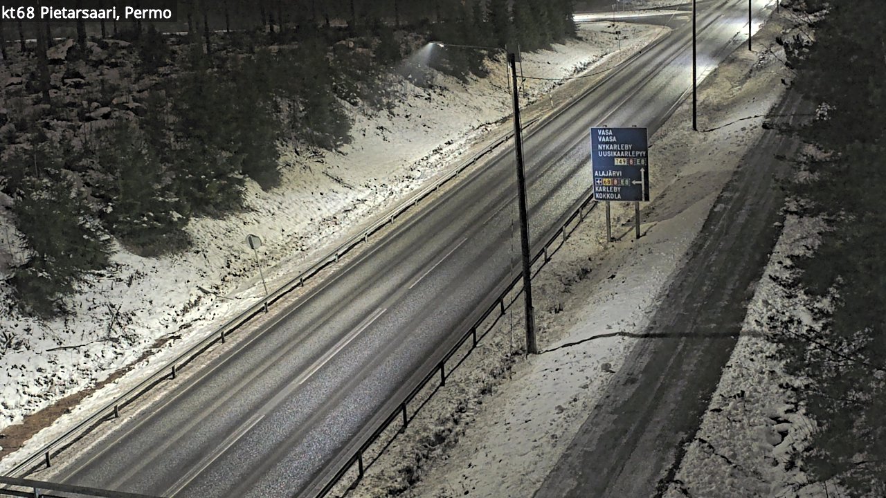 Weather Camera Image Road 68 Pietarsaari, Permo, Pietarsaari, Pohjanmaa