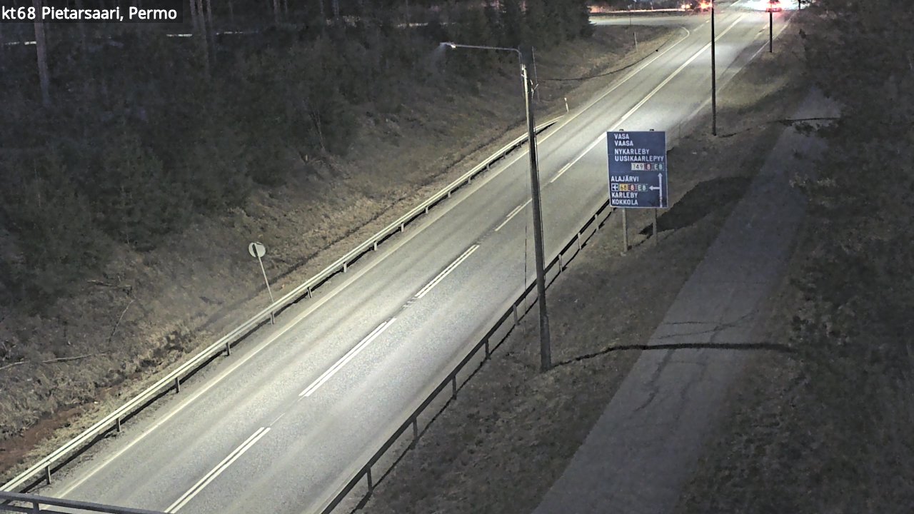 Weather Camera Image Road 68 Pietarsaari, Permo, Pietarsaari, Pohjanmaa