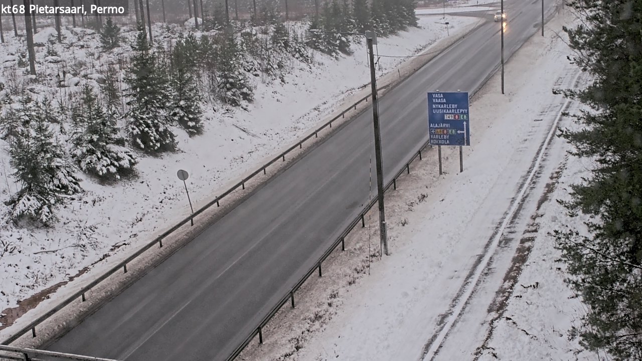 Weather Camera Image Road 68 Pietarsaari, Permo, Pietarsaari, Pohjanmaa