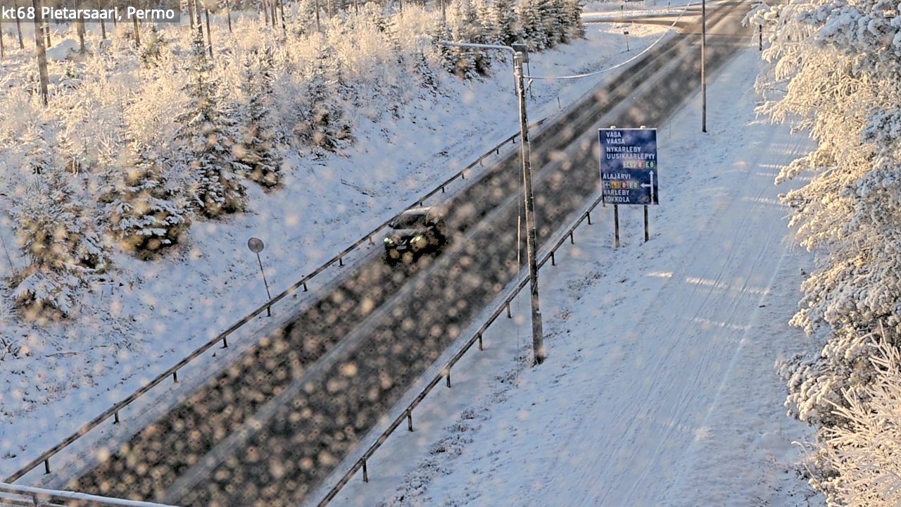 Weather Camera Image Road 68 Pietarsaari, Permo, Pietarsaari, Pohjanmaa