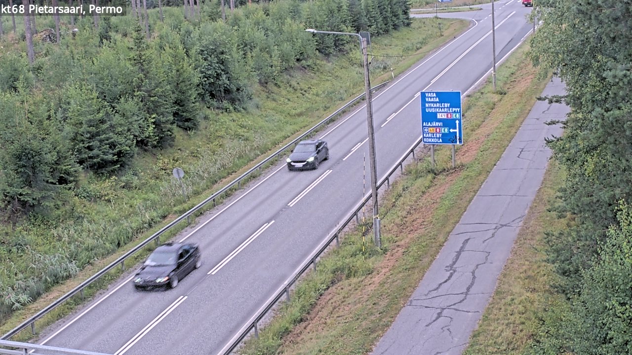 Weather Camera Image Road 68 Pietarsaari, Permo, Pietarsaari, Pohjanmaa