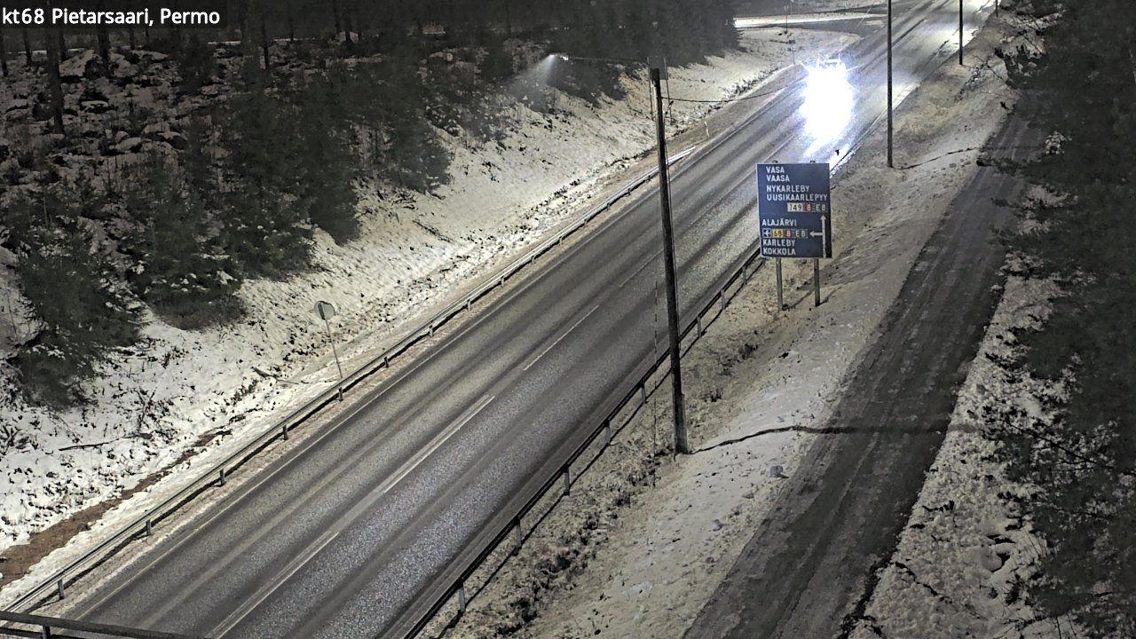 Weather Camera Image Road 68 Pietarsaari, Permo, Pietarsaari, Pohjanmaa