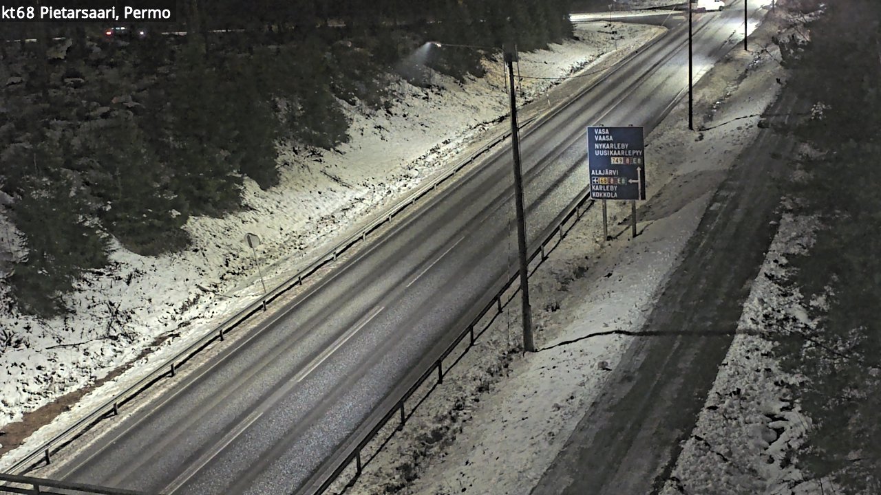 Weather Camera Image Road 68 Pietarsaari, Permo, Pietarsaari, Pohjanmaa