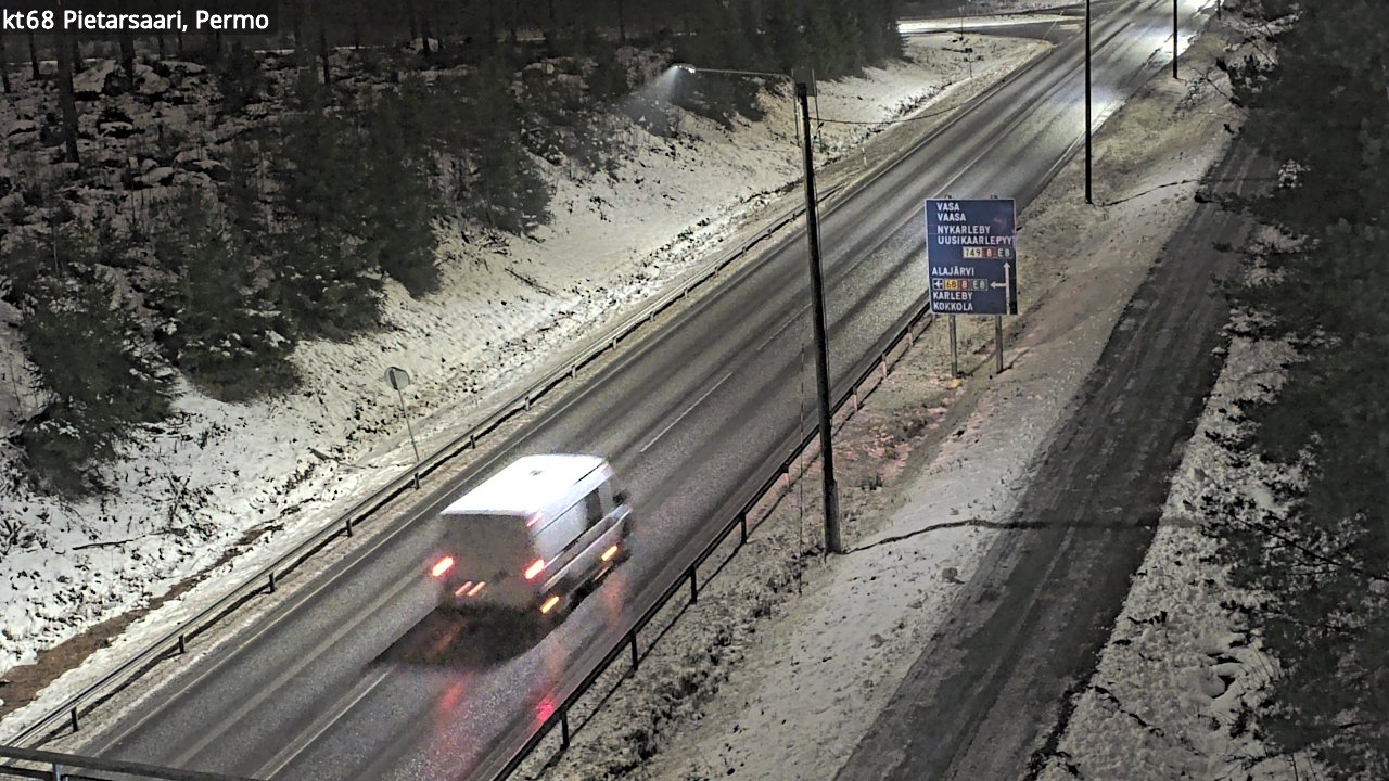 Weather Camera Image Road 68 Pietarsaari, Permo, Pietarsaari, Pohjanmaa