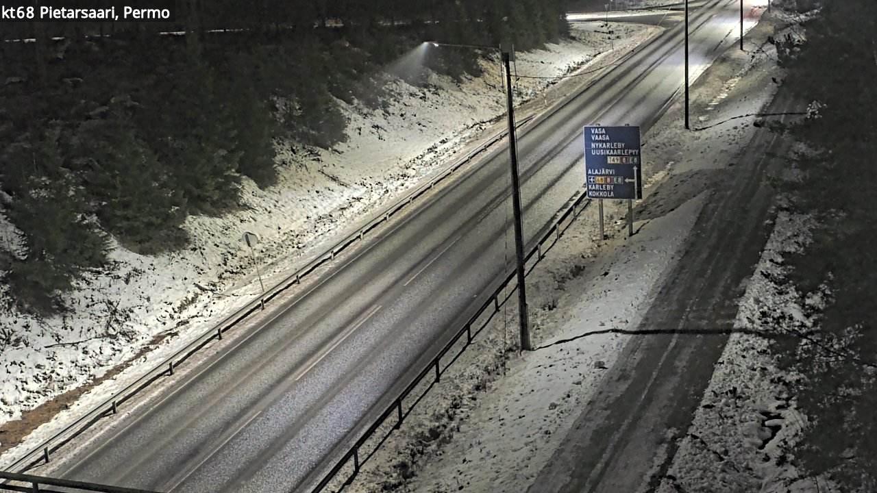 Weather Camera Image Road 68 Pietarsaari, Permo, Pietarsaari, Pohjanmaa