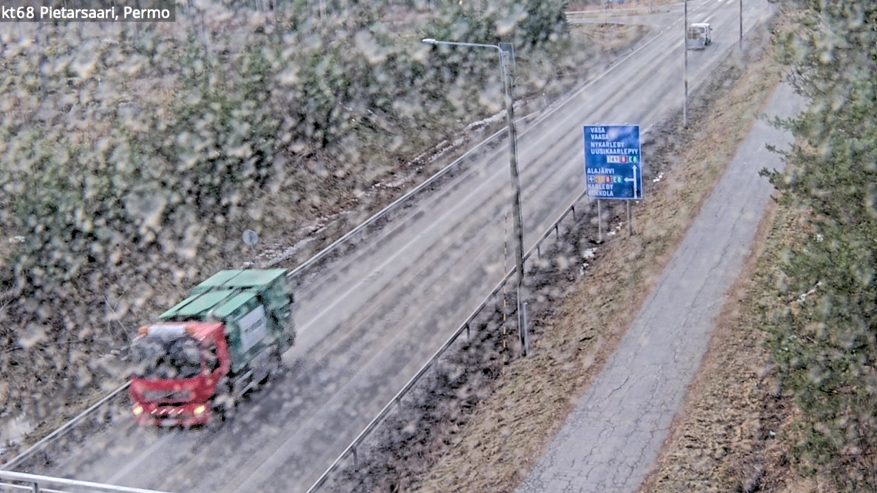 Weather Camera Image Väg 68 Jakobstad, Permo, Pietarsaari, Pohjanmaa