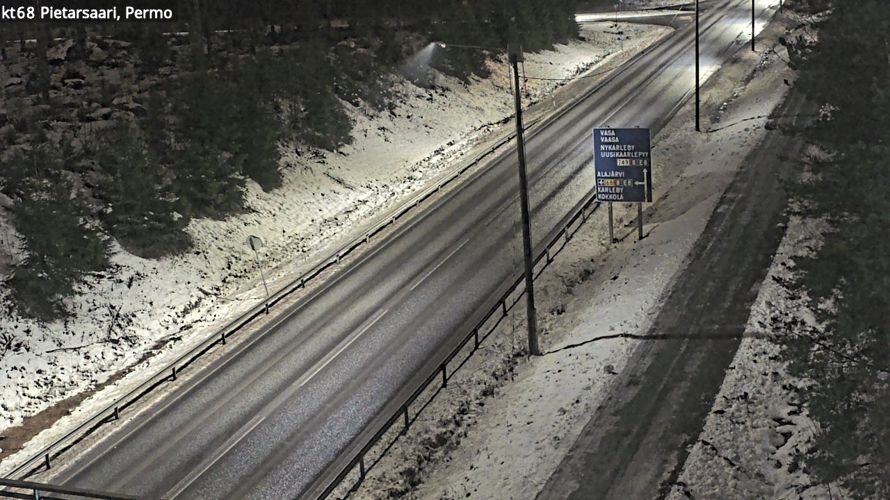 Weather Camera Image Road 68 Pietarsaari, Permo, Pietarsaari, Pohjanmaa