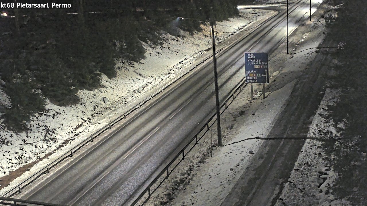 Weather Camera Image Road 68 Pietarsaari, Permo, Pietarsaari, Pohjanmaa
