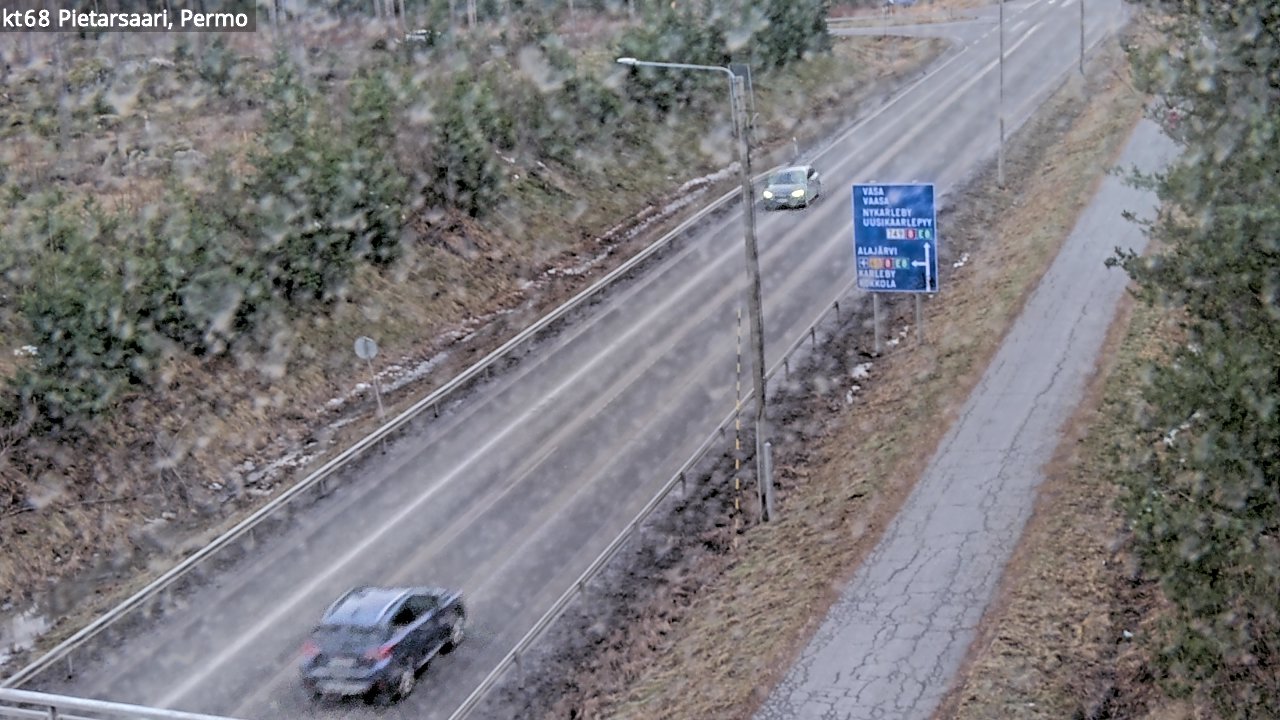 Weather Camera Image Väg 68 Jakobstad, Permo, Pietarsaari, Pohjanmaa