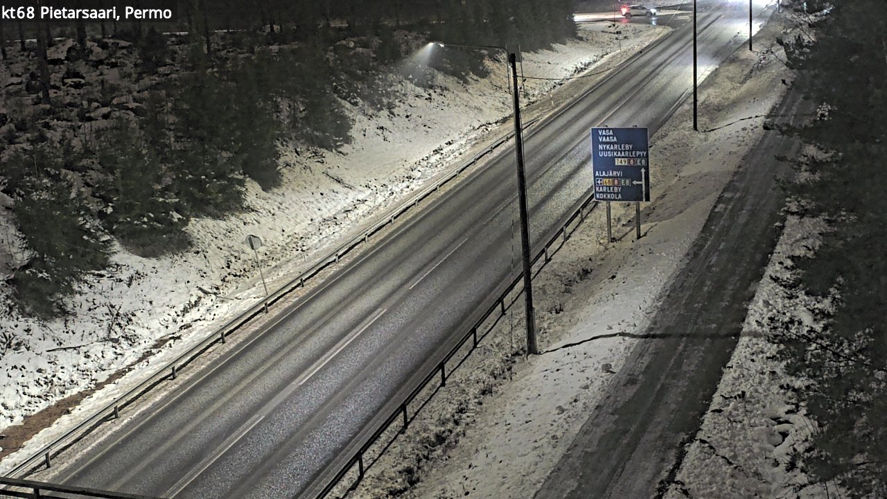 Weather Camera Image Road 68 Pietarsaari, Permo, Pietarsaari, Pohjanmaa
