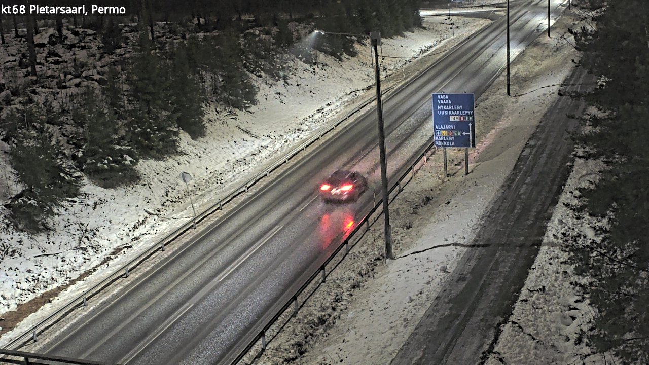 Weather Camera Image Road 68 Pietarsaari, Permo, Pietarsaari, Pohjanmaa