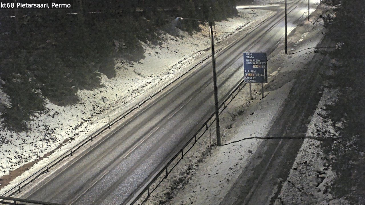 Weather Camera Image Road 68 Pietarsaari, Permo, Pietarsaari, Pohjanmaa