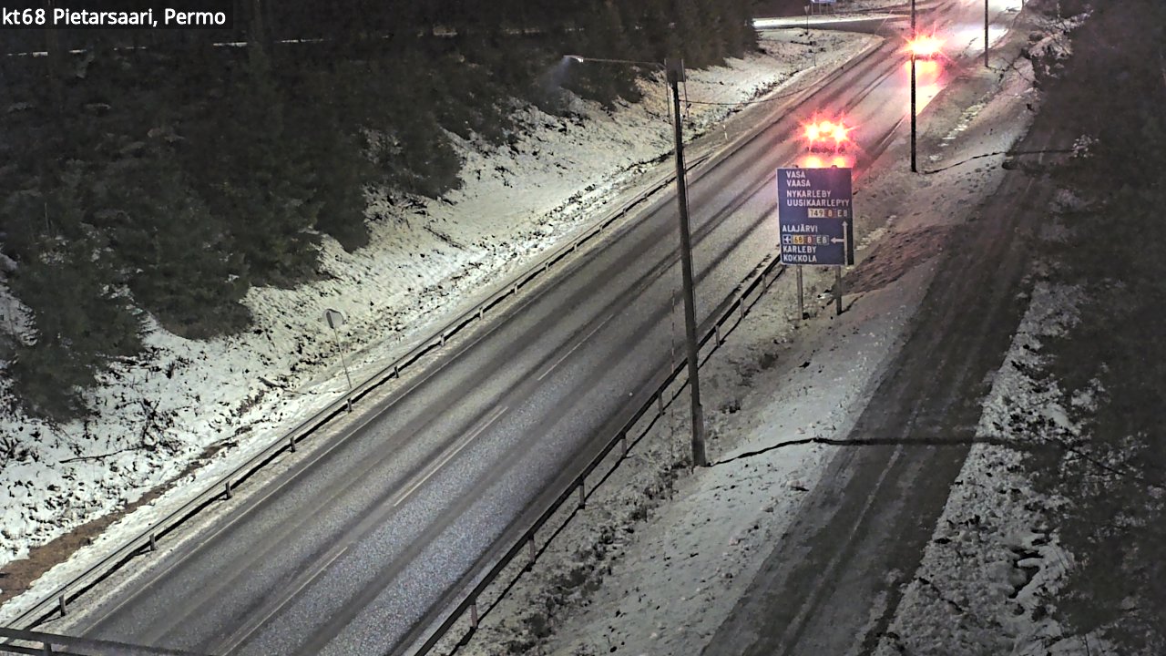 Weather Camera Image Road 68 Pietarsaari, Permo, Pietarsaari, Pohjanmaa