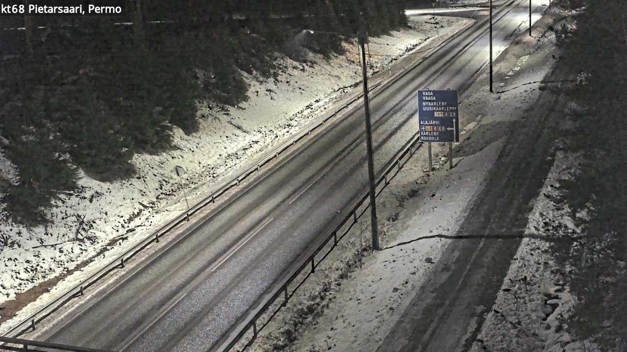 Weather Camera Image Road 68 Pietarsaari, Permo, Pietarsaari, Pohjanmaa