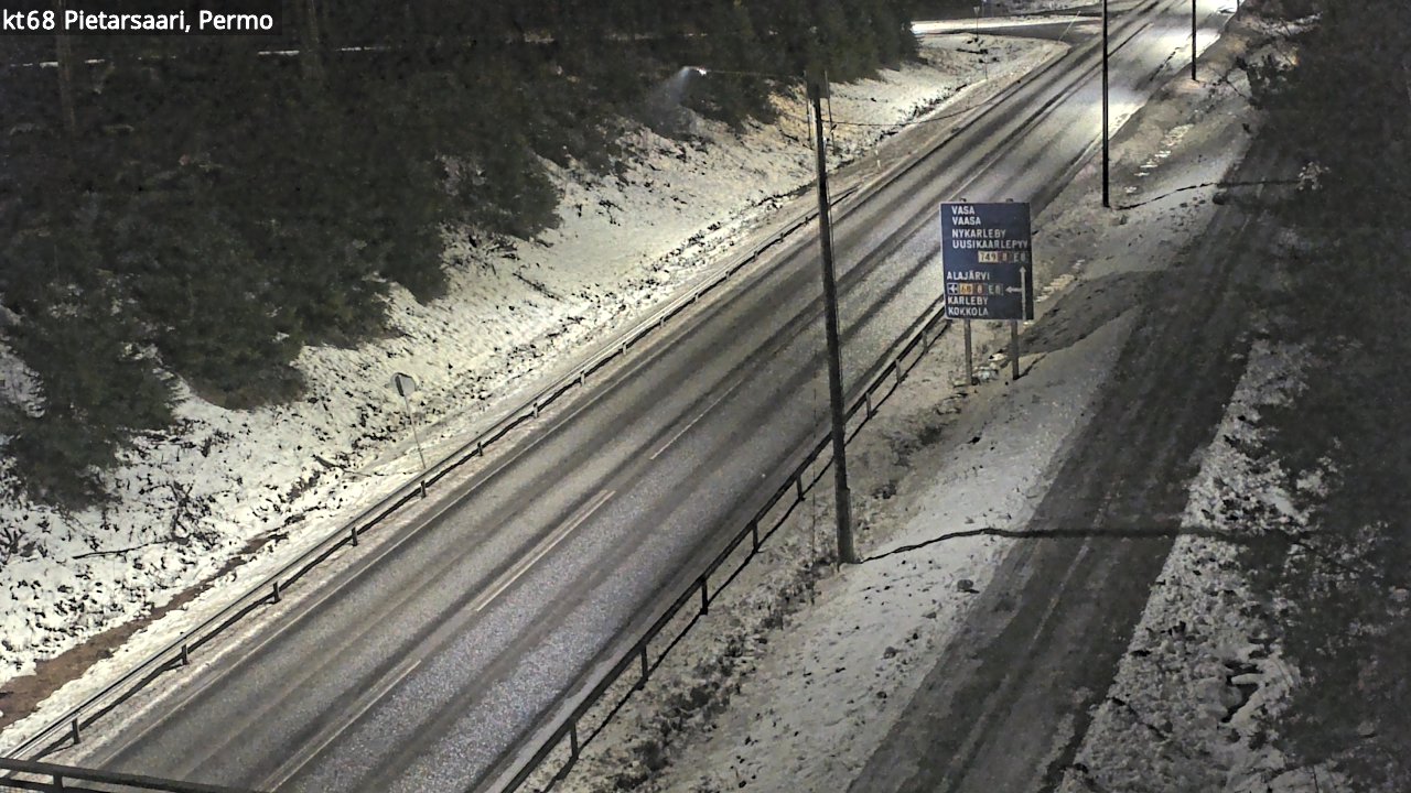 Weather Camera Image Road 68 Pietarsaari, Permo, Pietarsaari, Pohjanmaa