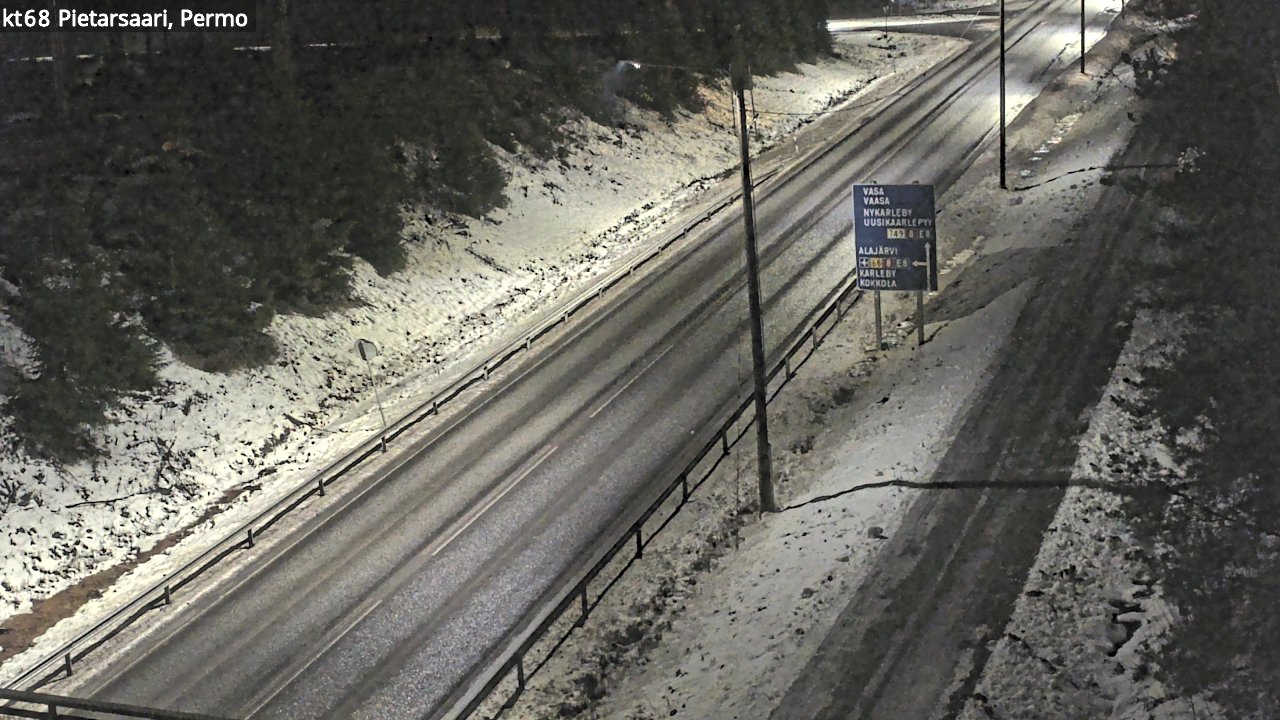 Weather Camera Image Road 68 Pietarsaari, Permo, Pietarsaari, Pohjanmaa