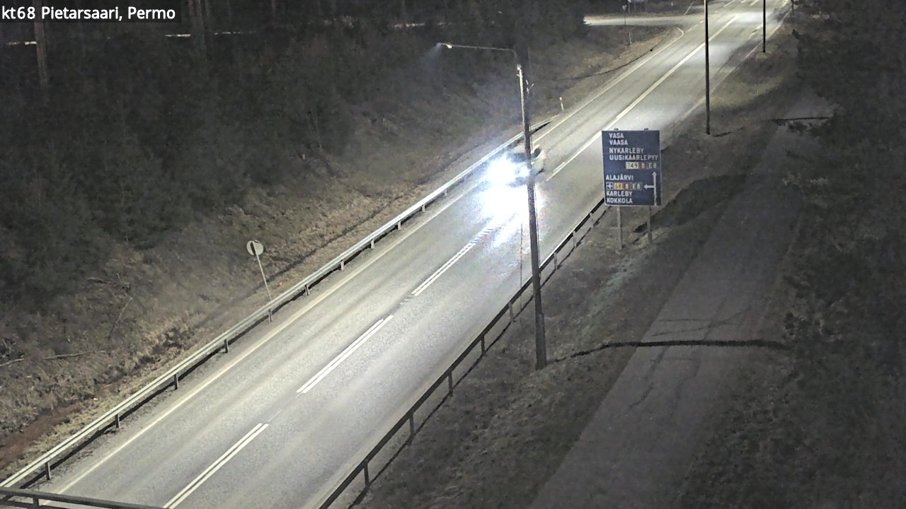 Weather Camera Image Road 68 Pietarsaari, Permo, Pietarsaari, Pohjanmaa
