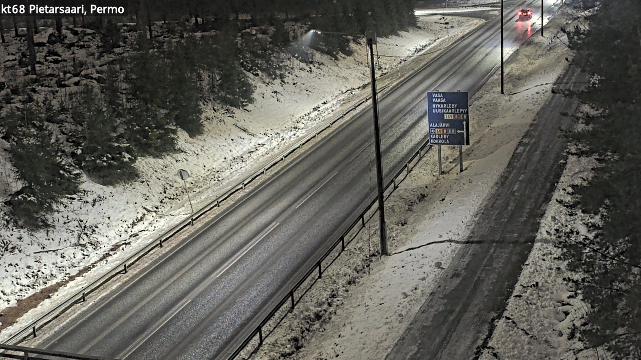 Weather Camera Image Road 68 Pietarsaari, Permo, Pietarsaari, Pohjanmaa