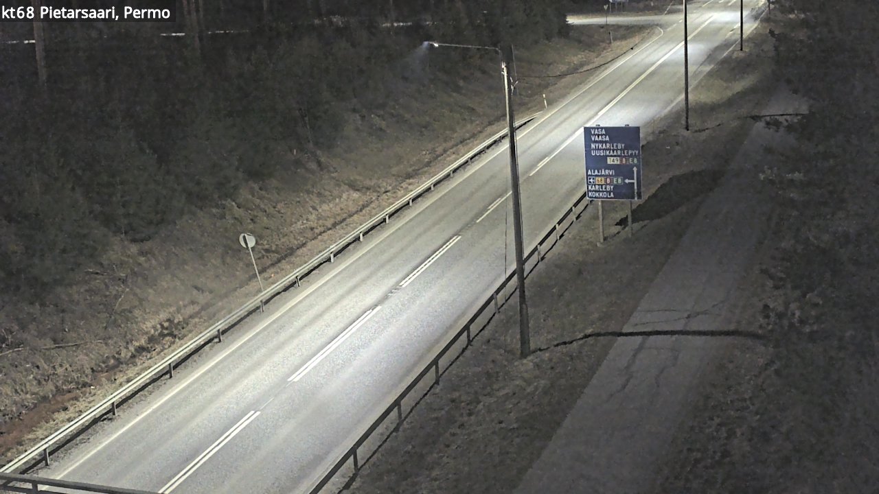 Weather Camera Image Road 68 Pietarsaari, Permo, Pietarsaari, Pohjanmaa