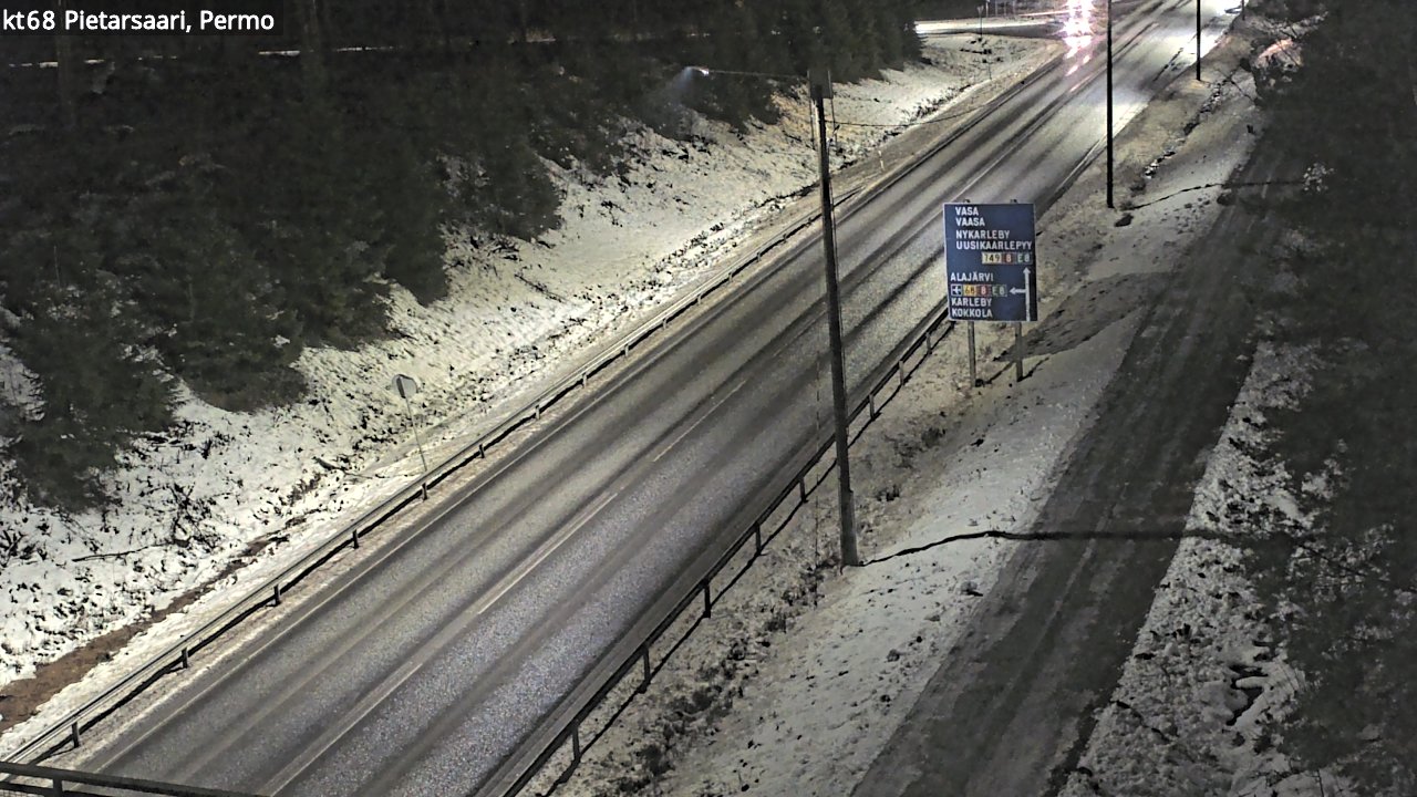 Weather Camera Image Road 68 Pietarsaari, Permo, Pietarsaari, Pohjanmaa