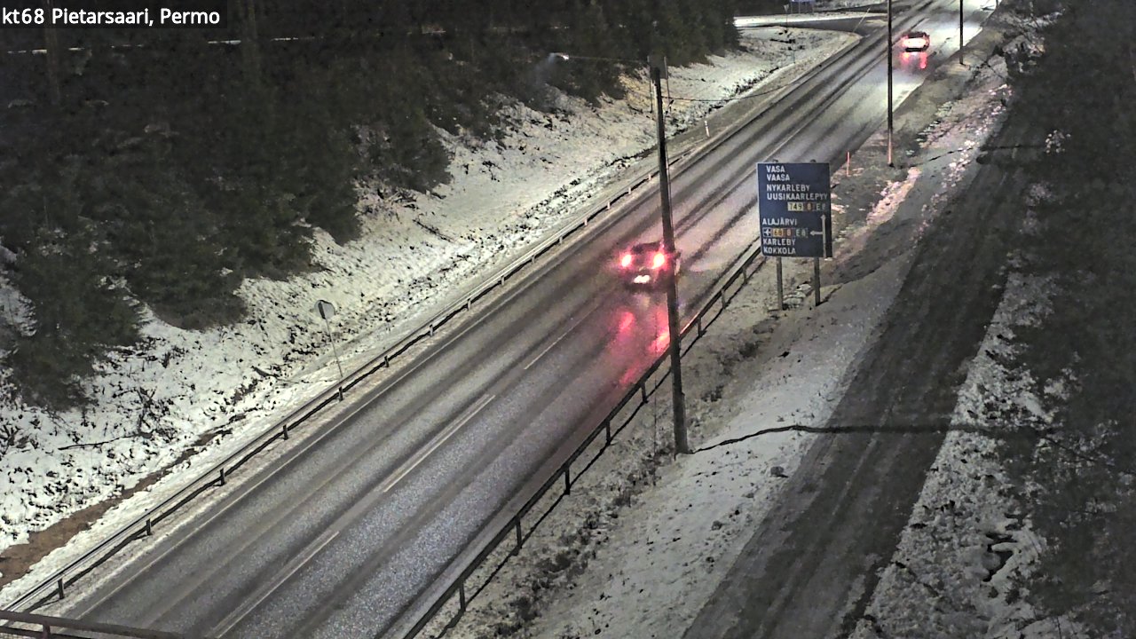 Weather Camera Image Road 68 Pietarsaari, Permo, Pietarsaari, Pohjanmaa