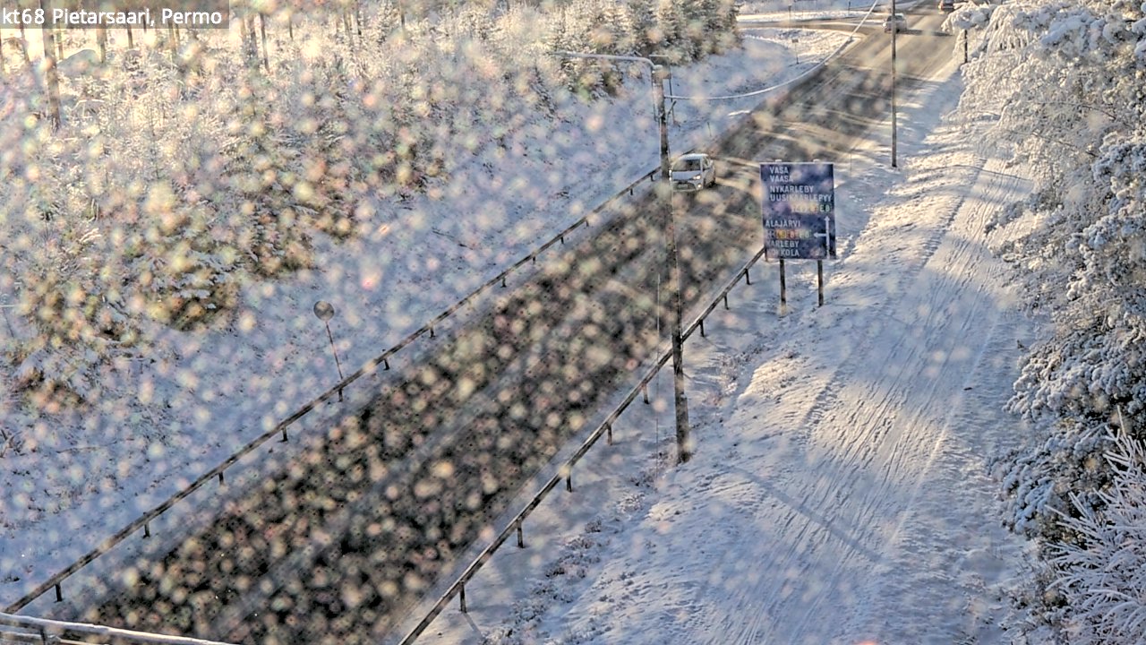 Weather Camera Image Road 68 Pietarsaari, Permo, Pietarsaari, Pohjanmaa