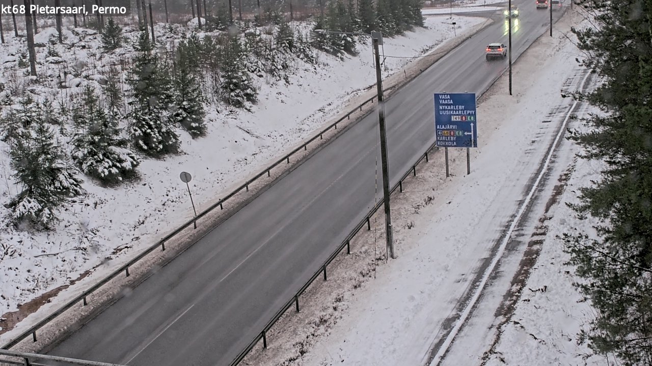 Weather Camera Image Road 68 Pietarsaari, Permo, Pietarsaari, Pohjanmaa