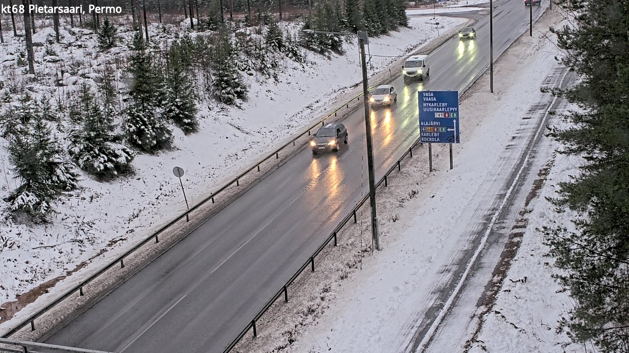 Weather Camera Image Road 68 Pietarsaari, Permo, Pietarsaari, Pohjanmaa
