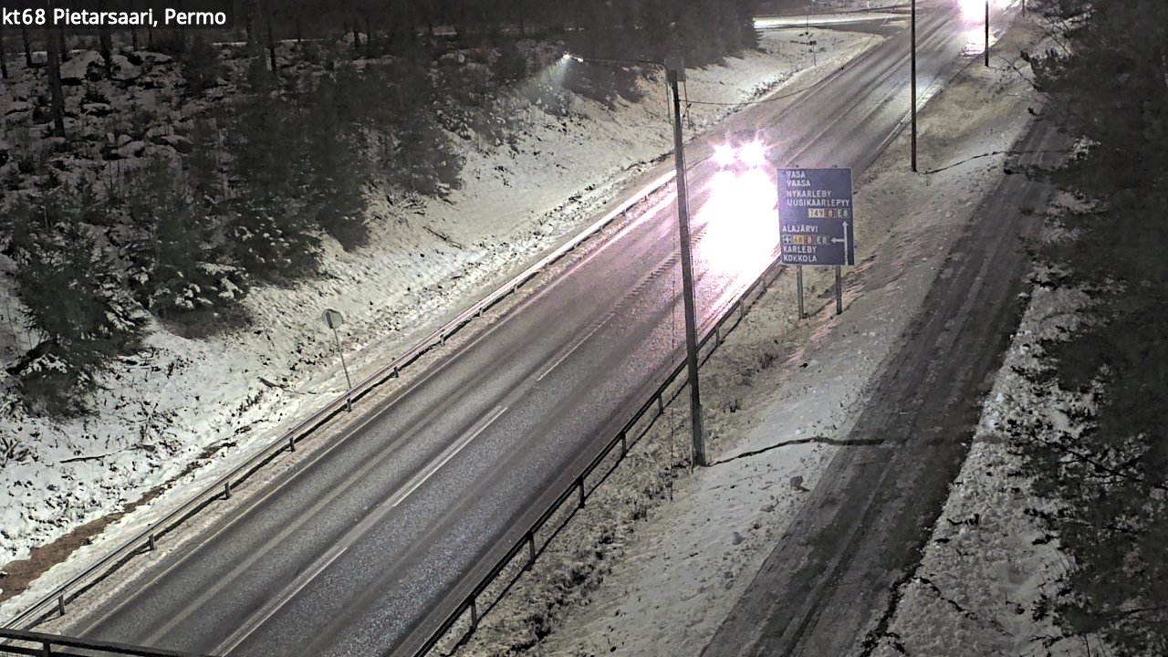 Weather Camera Image Road 68 Pietarsaari, Permo, Pietarsaari, Pohjanmaa