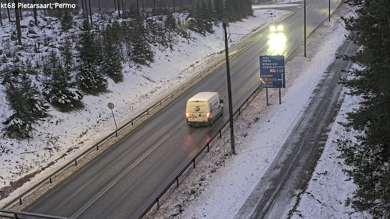 Weather Camera Image Road 68 Pietarsaari, Permo, Pietarsaari, Pohjanmaa