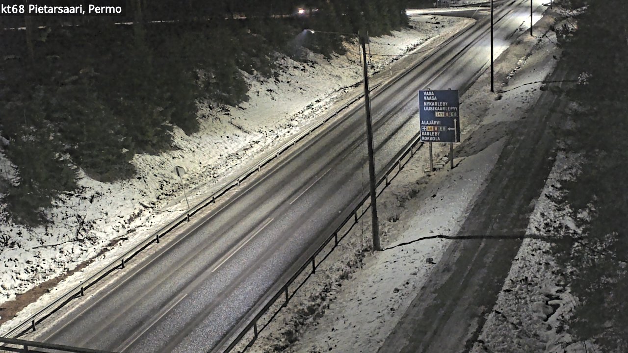 Weather Camera Image Road 68 Pietarsaari, Permo, Pietarsaari, Pohjanmaa
