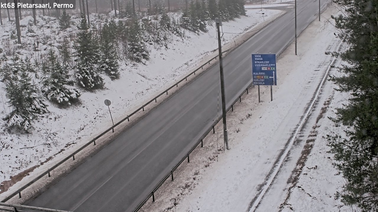 Weather Camera Image Road 68 Pietarsaari, Permo, Pietarsaari, Pohjanmaa
