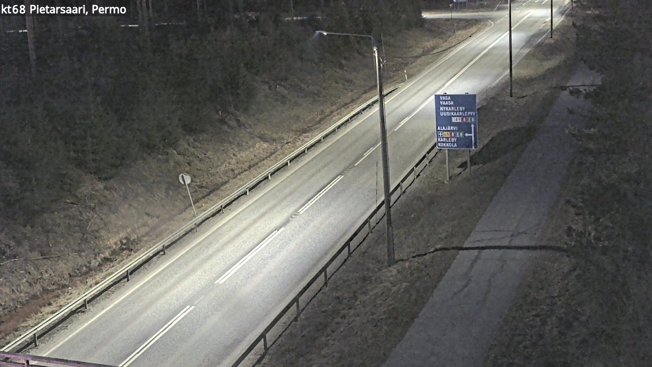Weather Camera Image Road 68 Pietarsaari, Permo, Pietarsaari, Pohjanmaa