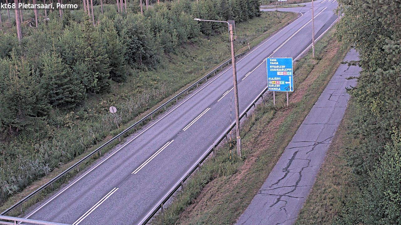 Weather Camera Image Road 68 Pietarsaari, Permo, Pietarsaari, Pohjanmaa
