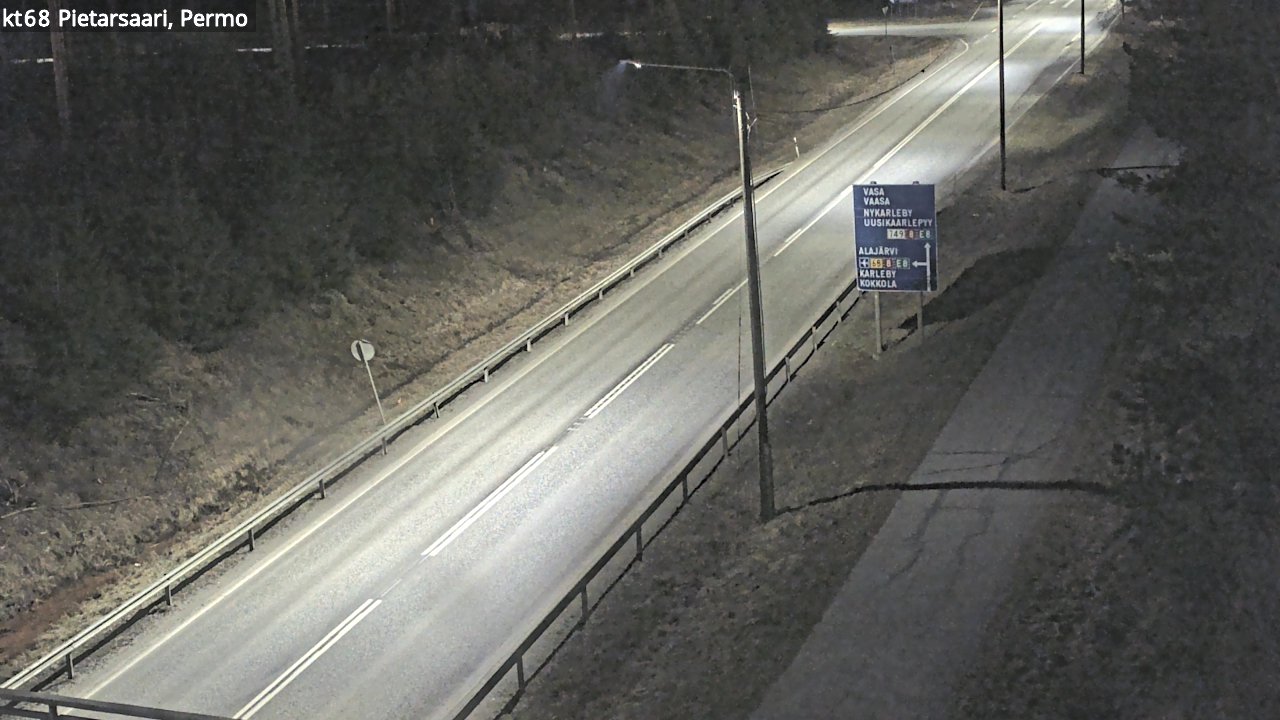 Weather Camera Image Road 68 Pietarsaari, Permo, Pietarsaari, Pohjanmaa